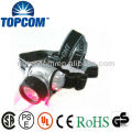 18+2 uv and red led head lamp With telescopic zoom